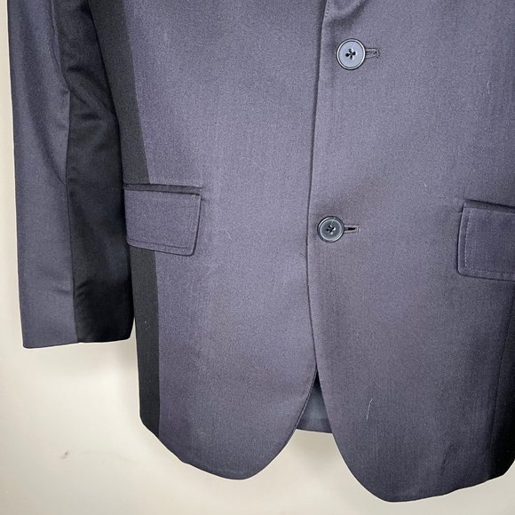 INC Slim Fit Black Blazer | Satin Trim | Size M (Men’s) - Picture 7 of 9